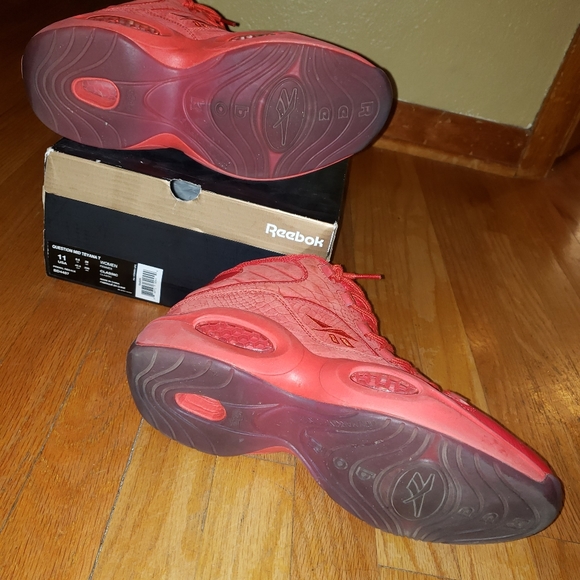 Teyana Taylor mid all red Allen Iversons - Picture 4 of 7